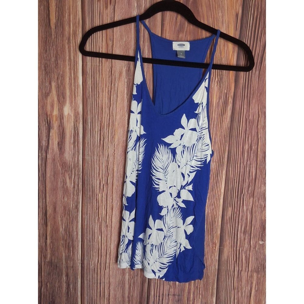 Old navy racerback tank floral tropical size medium